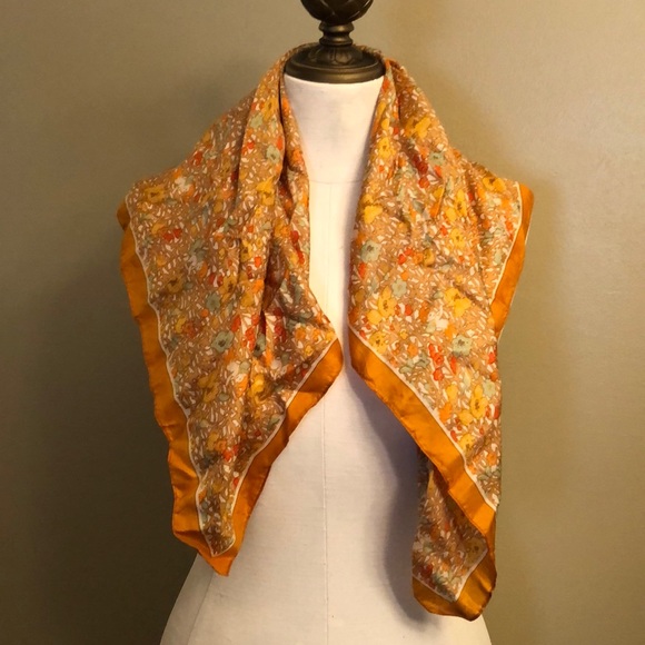 HP🎉-Vtg-Liberty of London Silk Scarf-Forest of Elves - Picture 5 of 14